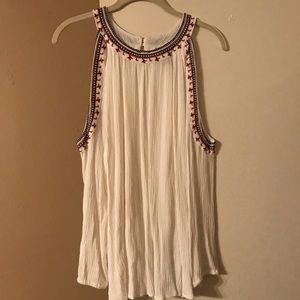 Open shoulder long sleeve blouse